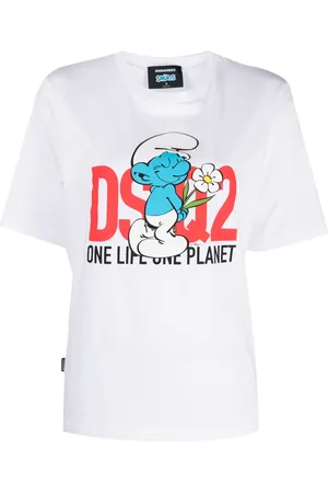 Dsquared2 T-shirt en coton biologique à imprimé graphique