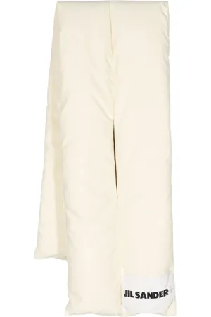 Jil Sander écharpe matelassée à patch logo