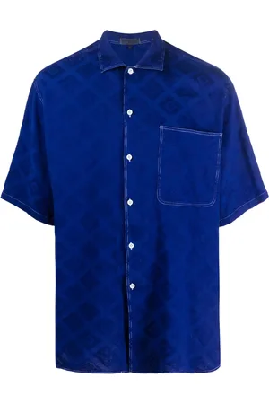 Gianfranco Ferré Chemise en jacquard à manches courtes (années 1990)