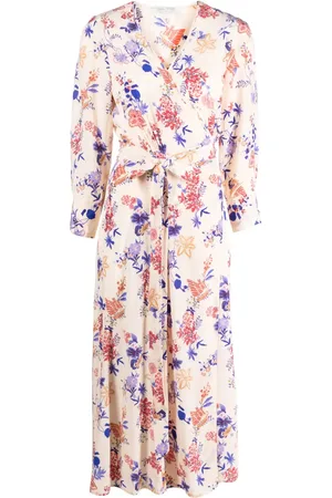 FORTE FORTE Robe-portefeuille Belle De Jour à fleurs