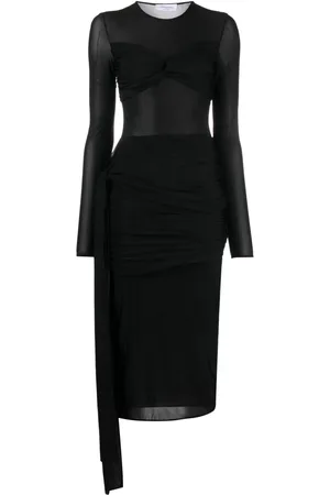 BLUMARINE Robe mi-longue à détails drapés