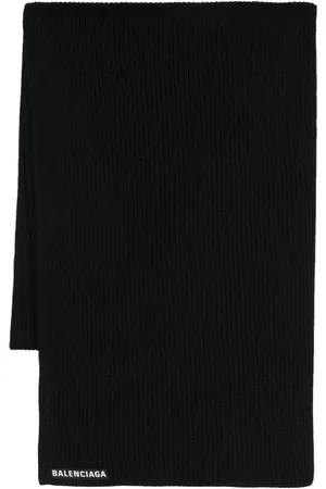 Balenciaga écharpe en laine à patch logo