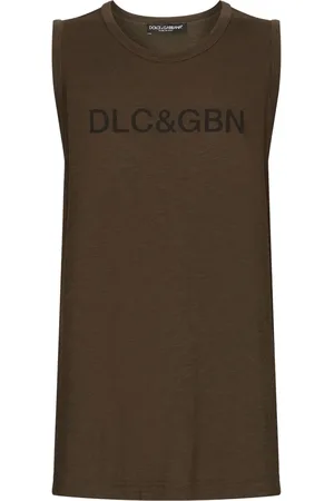 Dolce & Gabbana Débardeur en coton à logo imprimé