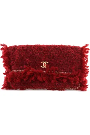CHANEL Pochette Paris Cosmopolite en tweed à franges (2017-2018)