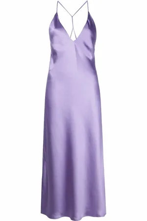 BLANCA Robe mi-longue à fines bretelles