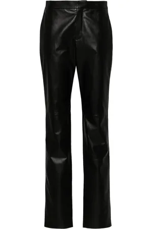 Ralph Lauren Pantalon en cuir à coupe slim