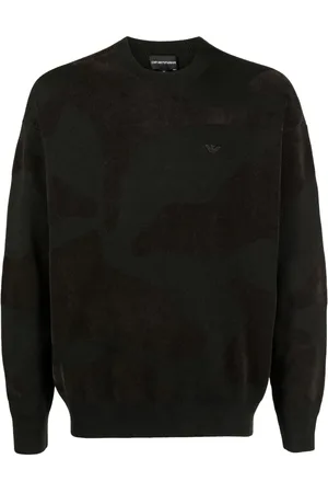 Emporio Armani Pull à motif camouflage