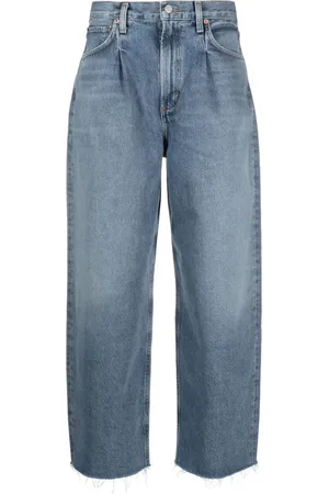 AGOLDE Jean Dagna droit à taille haute
