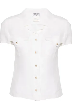 CHANEL Chemise en lin à manches courtes (1997)