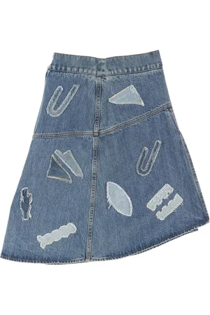 CHANEL Jupe en jean à design patchwork (1986-1988)
