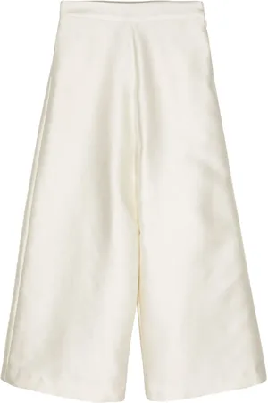 BIYAN Pantalon palazzo à fini satiné