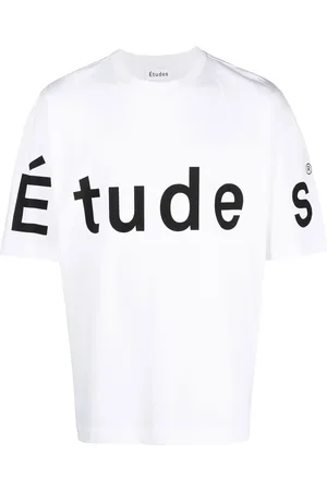 Etudes T-shirt en coton biologique à logo imprimé