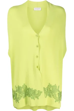 Ermanno Firenze Cardigan à fleurs appliquées