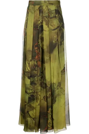 Alberta Ferretti Jupe à imprimé graphique