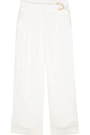 DKNY Pantalon palazzo à taille ceinturée
