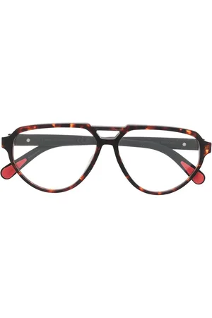 Moncler Lunettes de soleil pilote à effet écailles de tortue