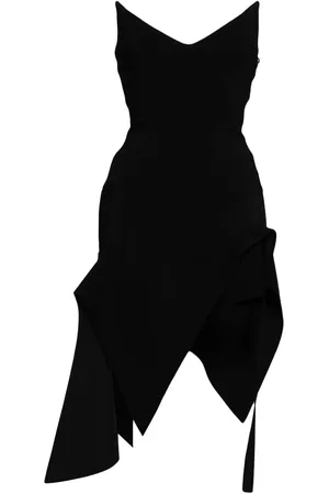 MUGLER Robe-bustier à design asymétrique
