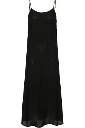 UMA WANG Robe mi-longue à effet froissé
