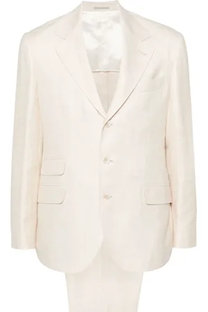 Brunello Cucinelli Costume à veste à simple boutonnage