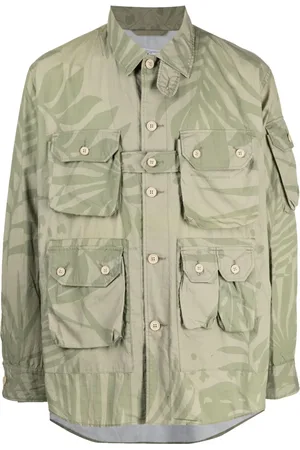 ENGINEERED GARMENTS Surchemise Explorer à imprimé feuillage