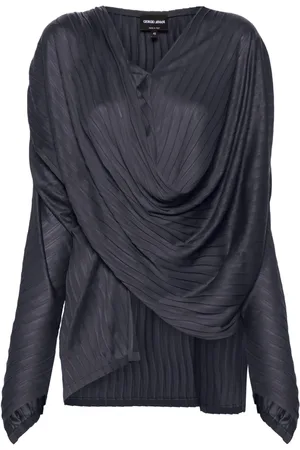 Giorgio Armani Blouse plissée à col bénitier