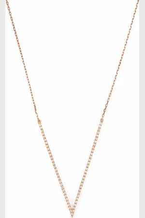 DJULA Collier Big V en or 18ct serti de diamants