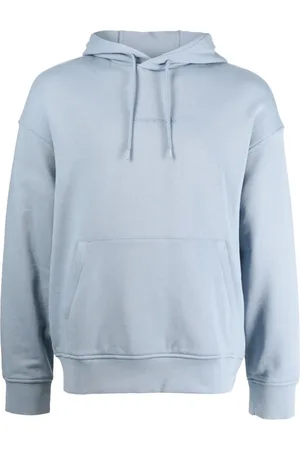 Emporio Armani Hoodie en coton à poche plaquée