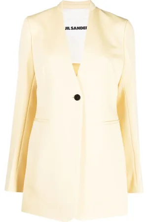 Jil Sander Blazer en laine à simple boutonnage