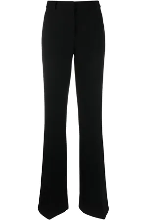 Etro Pantalon en laine mélangée à taille haute