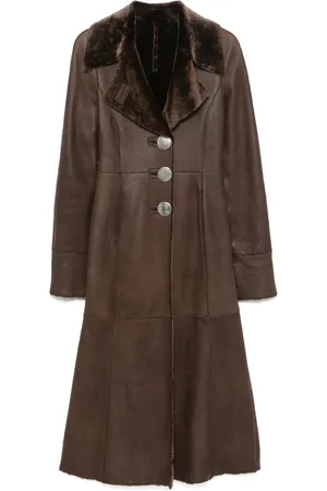 Giorgio Armani Manteau en cuir (années 2000)