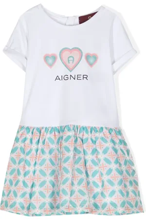 Aigner Robe imprimée à manches courtes
