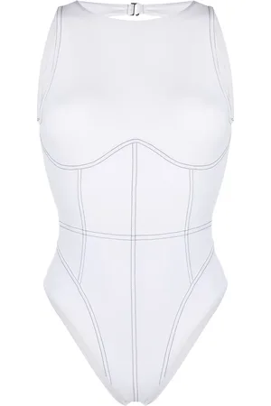 Noire Swimwear Maillot de bain à coutures contrastantes