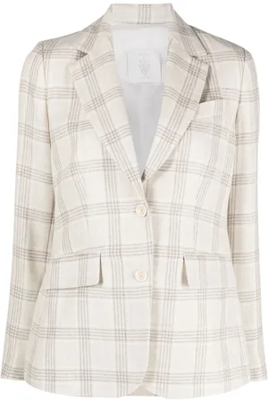 ELEVENTY Blazer boutonné à carreaux