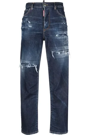 Dsquared2 Jean taille-haute à effet usé