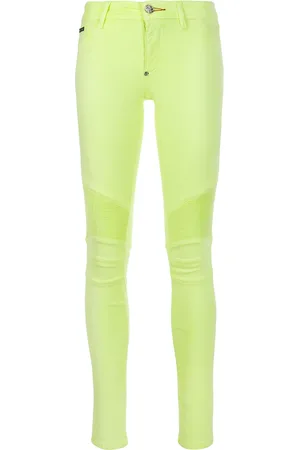 Philipp Plein Legging façon jean à effet délavé