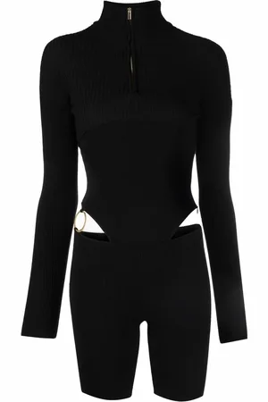 Jacquemus Combishort en maille à découpes