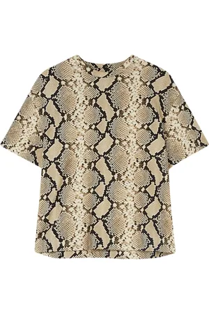 Jil Sander T-shirt à imprimé peau de serpent