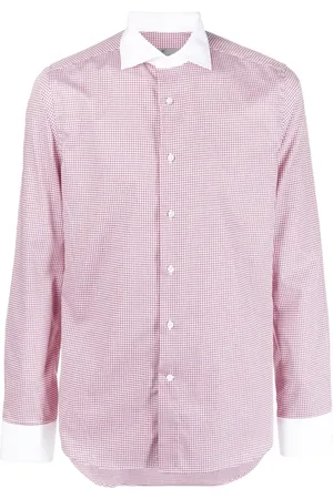 CANALI Chemise à motif pied-de-poule