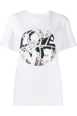 Alberta Ferretti T-shirt imprimé brodé de sequins