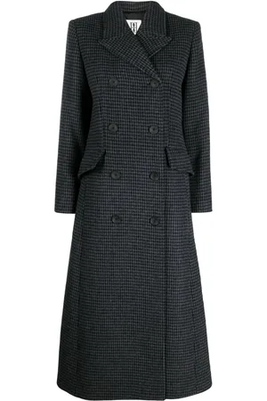 By Malene Birger Manteau long Gardeniia à carreaux