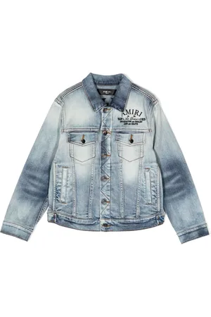 AMIRI Veste en jean à logo brodé