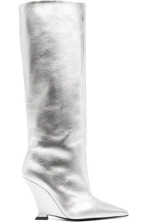 3Juin Bottines en cuir à bout pointu 100 mm