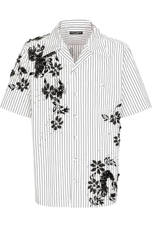 Dolce & Gabbana Chemise rayée à fleurs