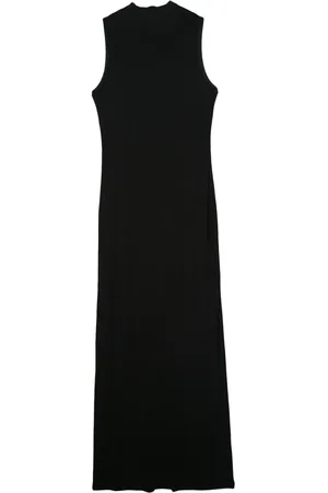 Gauchere Robe nervurée à design sans manches