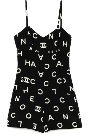 CHANEL Robe mi-longue à design sans manches