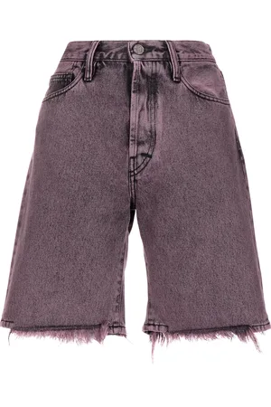 ARIES Short en jean à bords francs