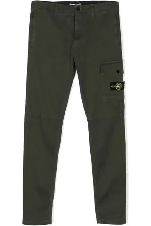Stone Island Pantalon à patch logo