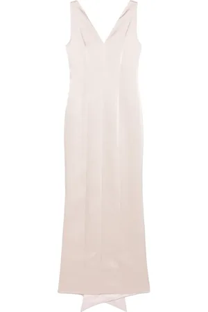 FELY CAMPO Robe en satin à coupe longue