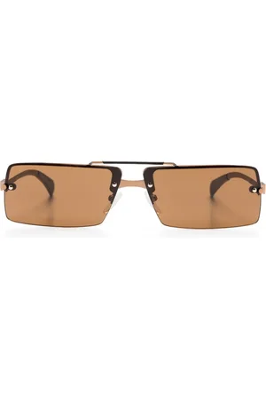 Salvatore Ferragamo Lunettes de soleil à monture rectangulaire