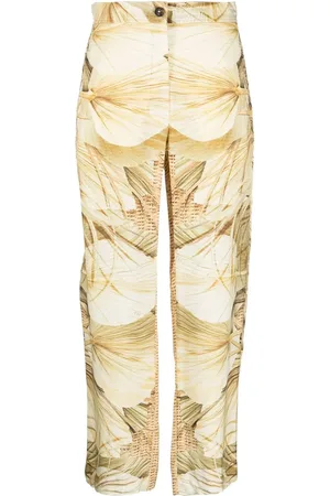 FAY Pantalon imprimé à coupe droite